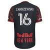 Julian Hall New York Red Bulls adidas 2026 The Rooted Kit On-Field Authentic Patch Jersey - Black - Detail View