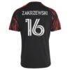 Julian Hall New York Red Bulls adidas 2026 The Rooted Kit Replica jersey - Black - Detail View