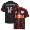 Julian Hall New York Red Bulls adidas Youth 2026 The Rooted Kit Replica jersey - Black - Front View