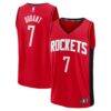 Kevin Durant Houston Rockets Fashion7 Youth Fast Break Jersey - Red - Front View
