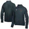 Inter Miami CF Logo ComfortWash Fleece Quarter-Zip Jacket - Black - Front View