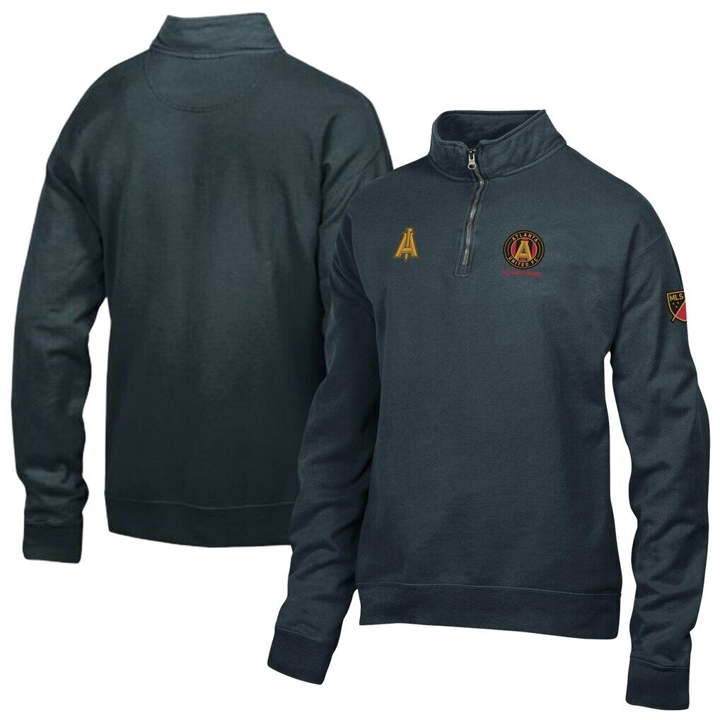 Atlanta United FC Logo ComfortWash Fleece Quarter-Zip Jacket