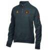 Atlanta United FC Logo ComfortWash Fleece Quarter-Zip Jacket - Black - Side View