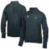 Austin FC Logo ComfortWash Fleece Quarter-Zip Jacket - Black - Front View