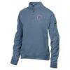 San Diego FC Logo ComfortWash Fleece Quarter-Zip Jacket - Blue - Side View