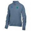Seattle Sounders FC Logo ComfortWash Fleece Quarter-Zip Jacket - Blue - Side View
