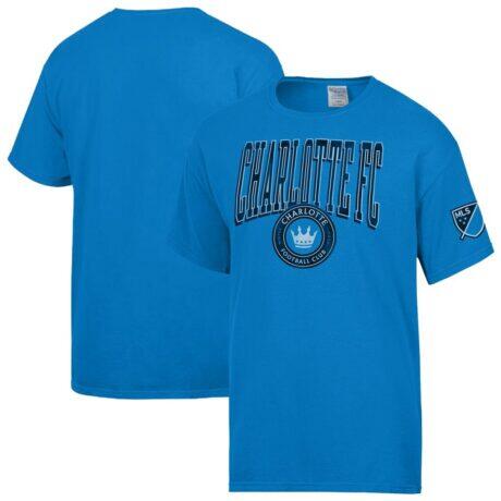 Charlotte FC ComfortWash T-Shirt - Blue - Front View
