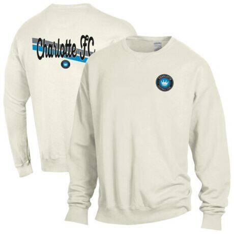 Charlotte FC Fleece Sweatshirt - Cream - Front View