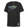 Tampa Bay Rays Mitchell & Ness Youth Retro Logo T-Shirt - Black - Front View
