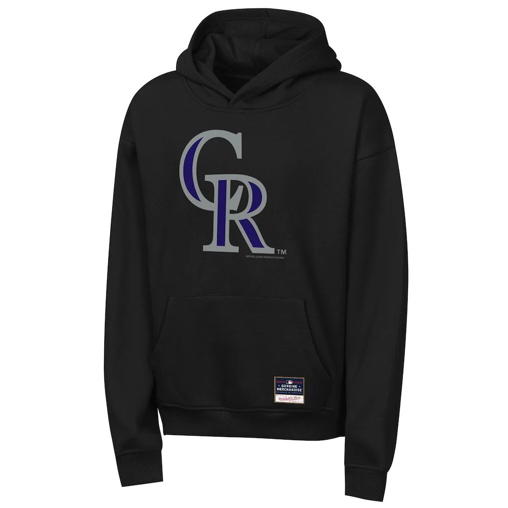 Colorado Rockies Mitchell & Ness Youth Retro Logo Hoodie