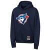 Toronto Blue Jays Mitchell & Ness Youth Retro Logo Hoodie - Navy - Front View