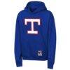 Texas Rangers Mitchell & Ness Youth Retro Logo Hoodie - - Front View