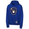 Milwaukee Brewers Mitchell & Ness Youth Retro Logo Hoodie - - Front View