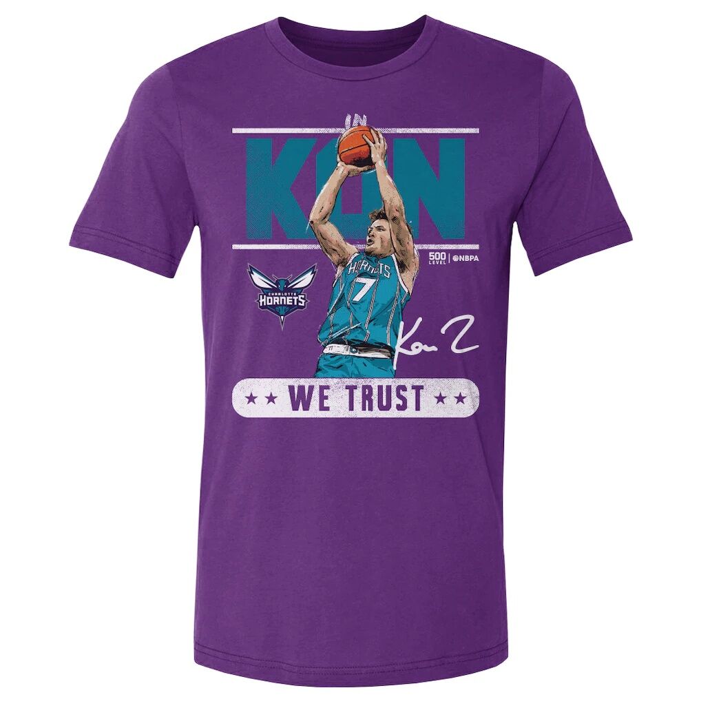 Kon Knueppel Charlotte Hornets 500 Level Trust T-Shirt