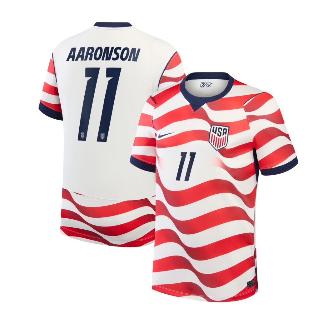 Brenden Aaronson USMNT Nike 2026 Home Stadium Replica Jersey
