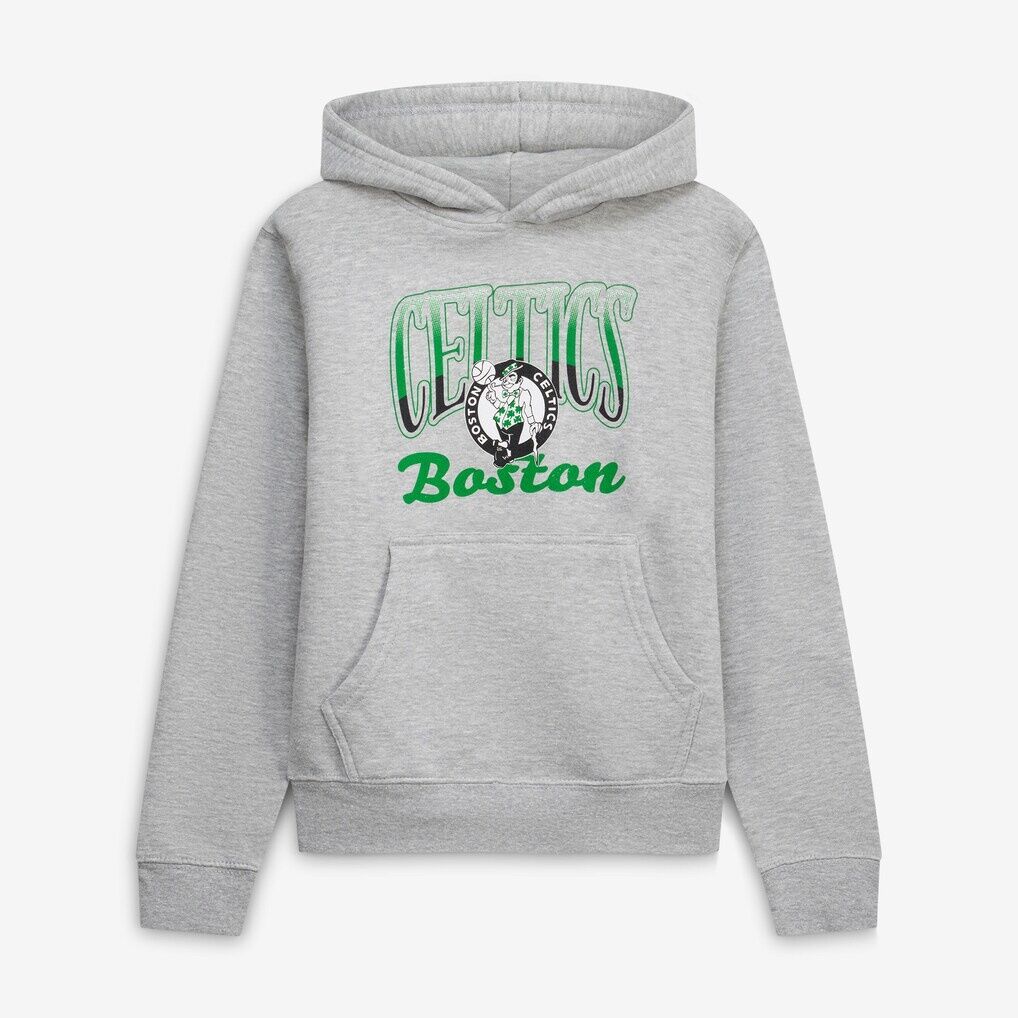 Boston Celtics Stadium Essentials Youth Sky High Hoodie - Heather Gray