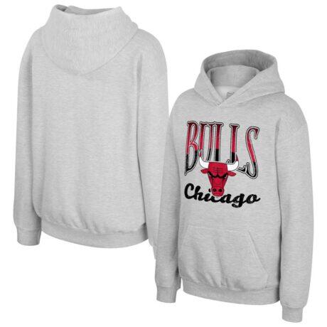 Chicago Bulls Stadium Essentials Youth Sky High Hoodie - - Front View