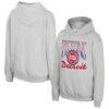 Detroit Pistons Stadium Essentials Youth Sky High Hoodie - - Front View