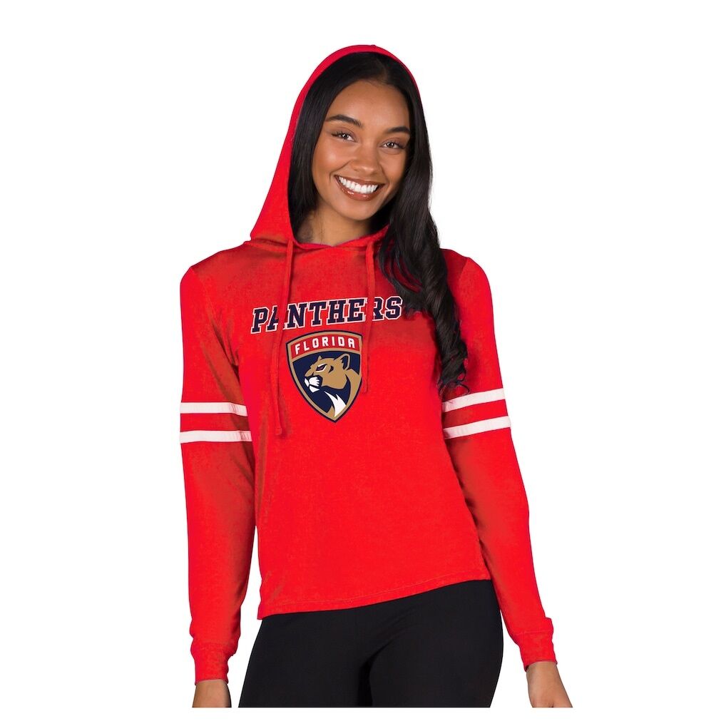 Florida Panthers Concepts Sport Women's Marathon Long-Sleeve Hooded T-Shirt