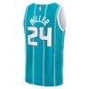 Brandon Miller Charlotte Hornets Fashion7 Youth Fast Break Replica Jersey - Teal - - Detail View