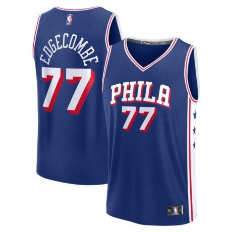 VJ Edgecombe Philadelphia 76ers Fashion7 Fast Break Jersey - Royal - - Front View