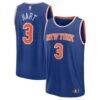Josh Hart New York Knicks Fashion7 Fast Break Jersey - Blue - - Front View