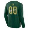 Colorado State Rams Hustle Personalized Name & Number Long Sleeve T-Shirt - Green - Detail View