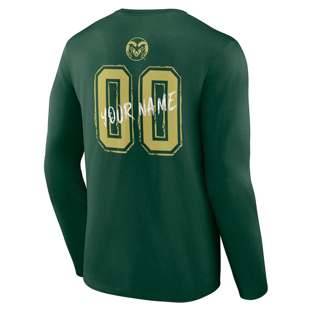 Colorado State Rams Hustle Personalized Name & Number Long Sleeve T-Shirt