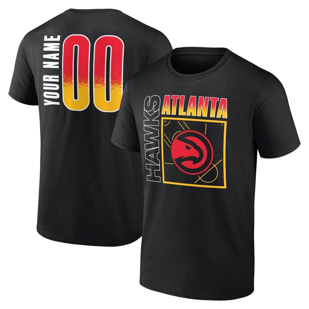 Atlanta Hawks Big & Tall Home Court Pop Personalized Name & Number T-Shirt
