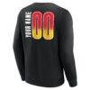 Atlanta Hawks Home Court Pop Personalized Name & Number Sweatshirt - Black - Detail View