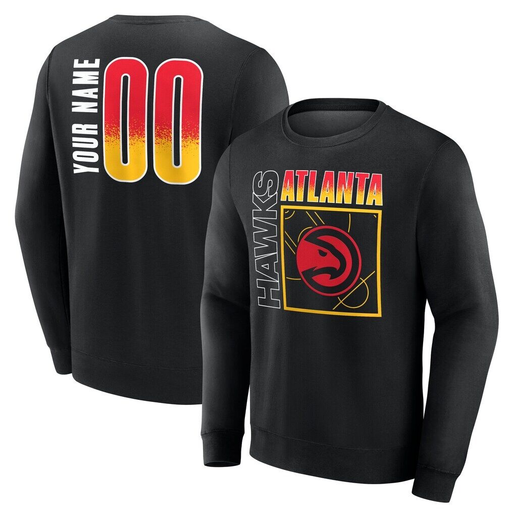 Atlanta Hawks  Home Court Pop Personalized Name & Number Sweatshirt