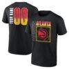 Atlanta Hawks Home Court Pop Personalized Name & Number T-Shirt - Black - Front View