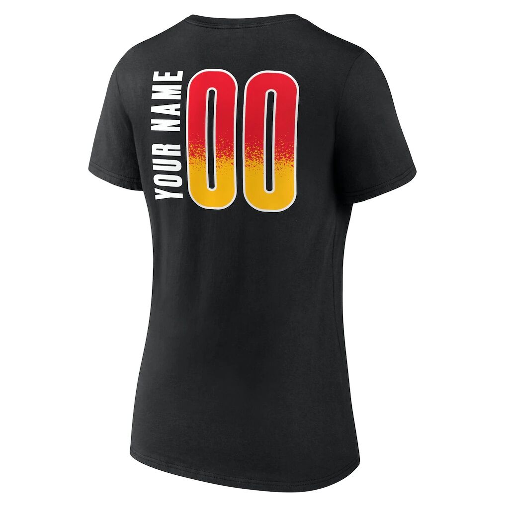 Atlanta Hawks Women's Home Court Pop Personalized Name & Number V-Neck T-Shirt