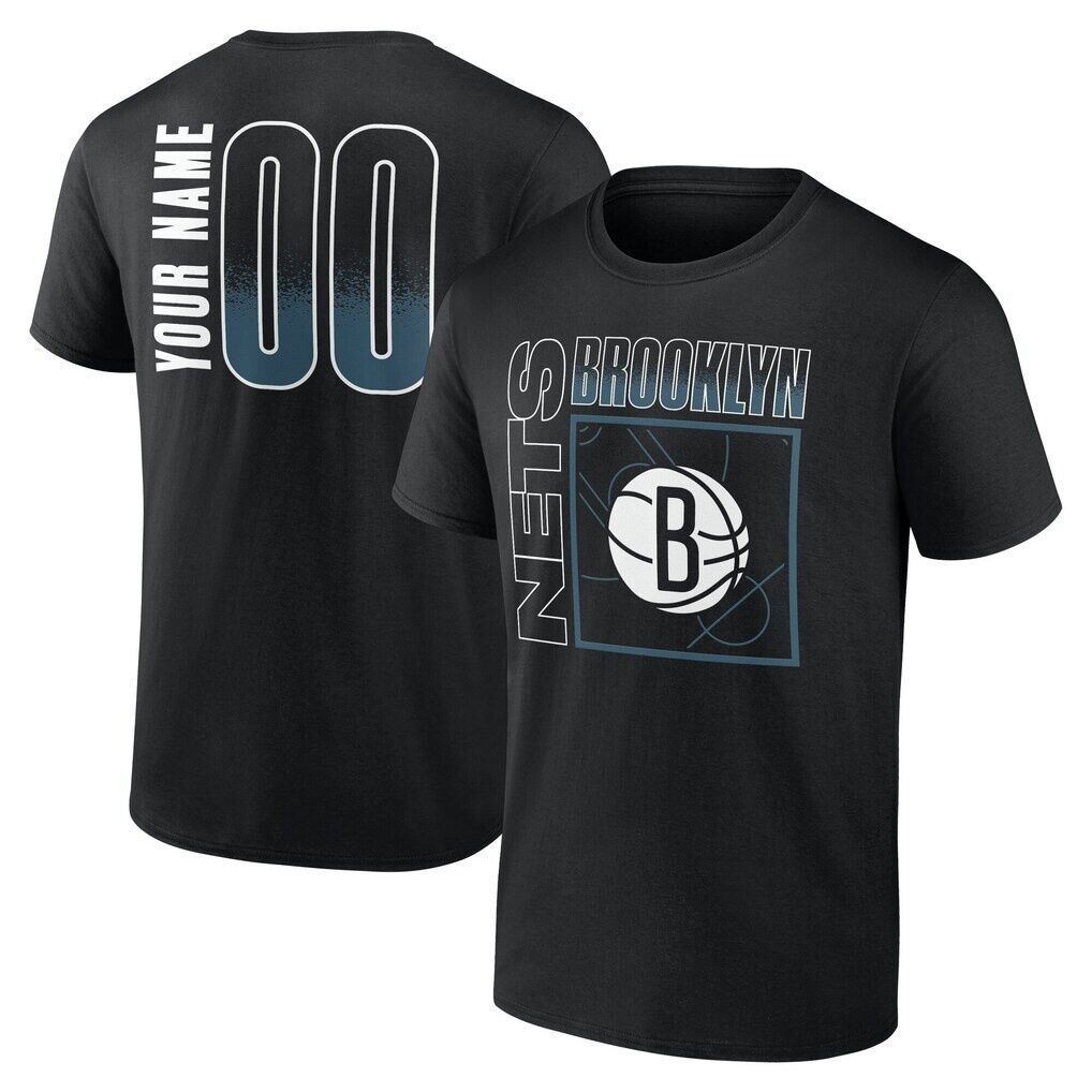 Brooklyn Nets  Home Court Pop Personalized Name & Number T-Shirt