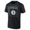 Brooklyn Nets Home Court Pop Personalized Name & Number T-Shirt - Black - Side View