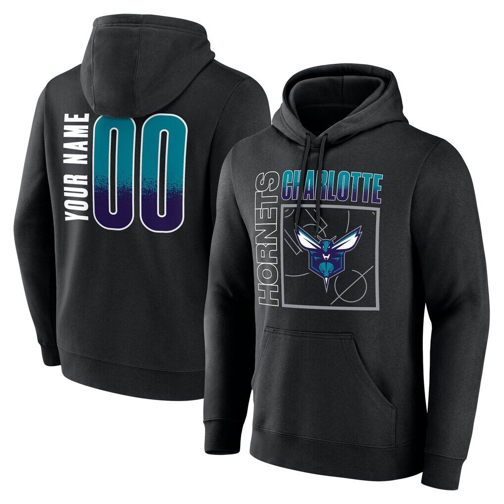 Charlotte Hornets Big & Tall Home Court Pop Personalized Name & Number Hoodie