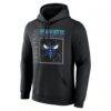 Charlotte Hornets Big & Tall Home Court Pop Personalized Name & Number Hoodie - Black - Side View
