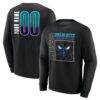 Charlotte Hornets Home Court Pop Personalized Name & Number Sweatshirt - Black - Front View