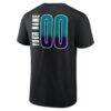 Charlotte Hornets Home Court Pop Personalized Name & Number T-Shirt - Black - Detail View