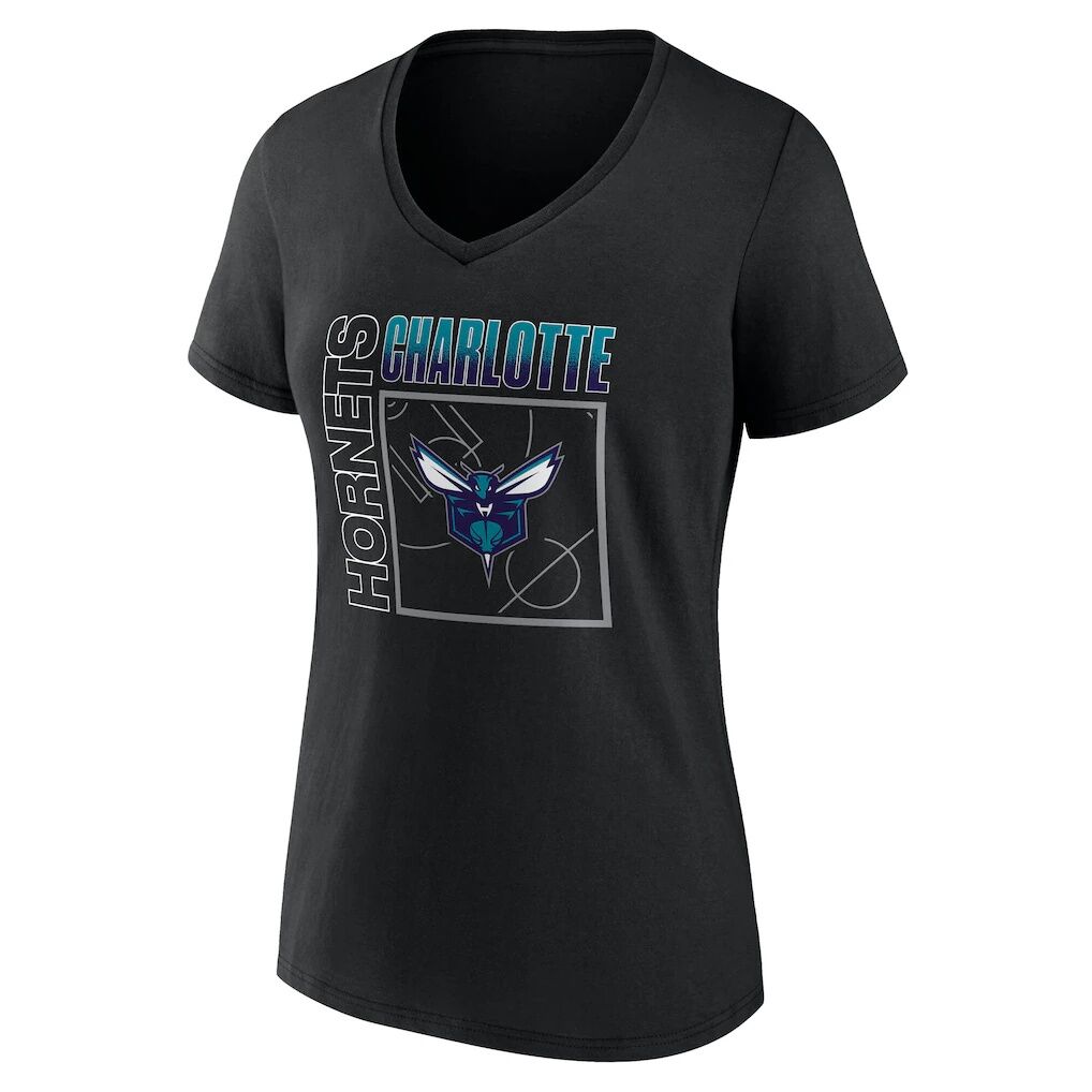 Charlotte Hornets Women's Home Court Pop Personalized Name & Number V-Neck T-Shirt