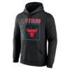 Chicago Bulls Big & Tall Home Court Pop Personalized Name & Number Hoodie - Black - Side View