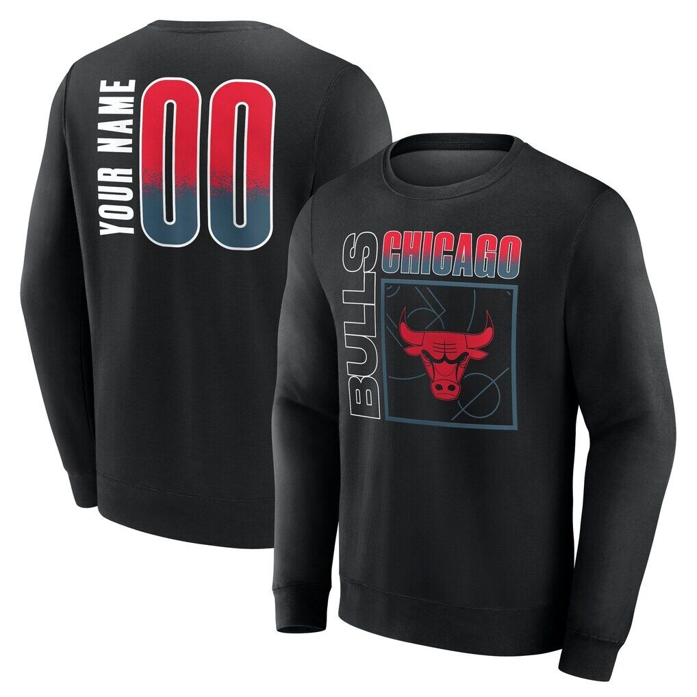 Chicago Bulls  Home Court Pop Personalized Name & Number Sweatshirt