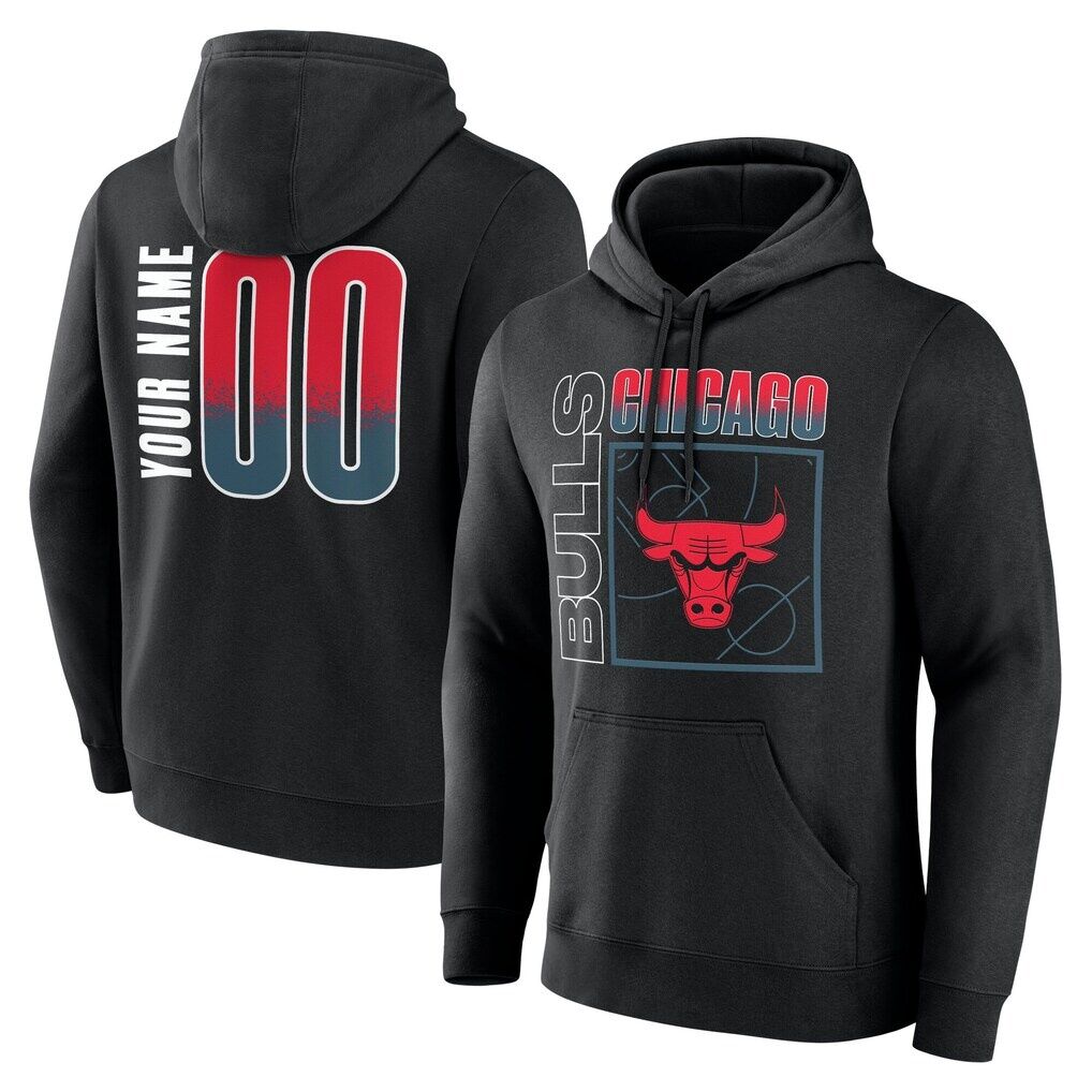 Chicago Bulls  Home Court Pop Personalized Name & Number Hoodie