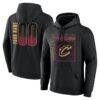 Cleveland Cavaliers Big & Tall Home Court Pop Personalized Name & Number Hoodie - Black - Front View