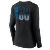 Dallas Mavericks Women's Home Court Pop Personalized Name & Number Long Sleeve V-Neck T-Shirt - Black - Detail View
