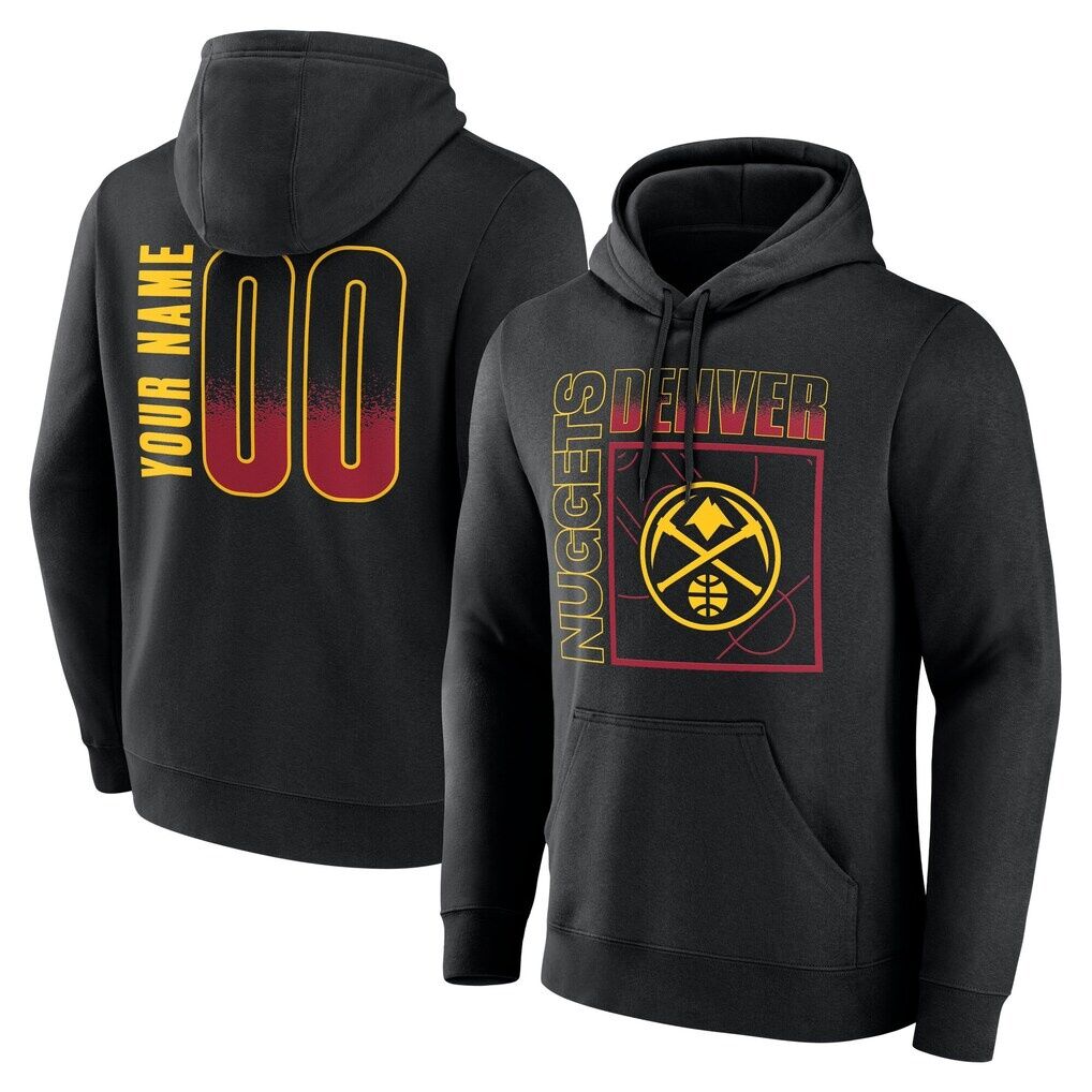 Denver Nuggets Big & Tall Home Court Pop Personalized Name & Number Hoodie