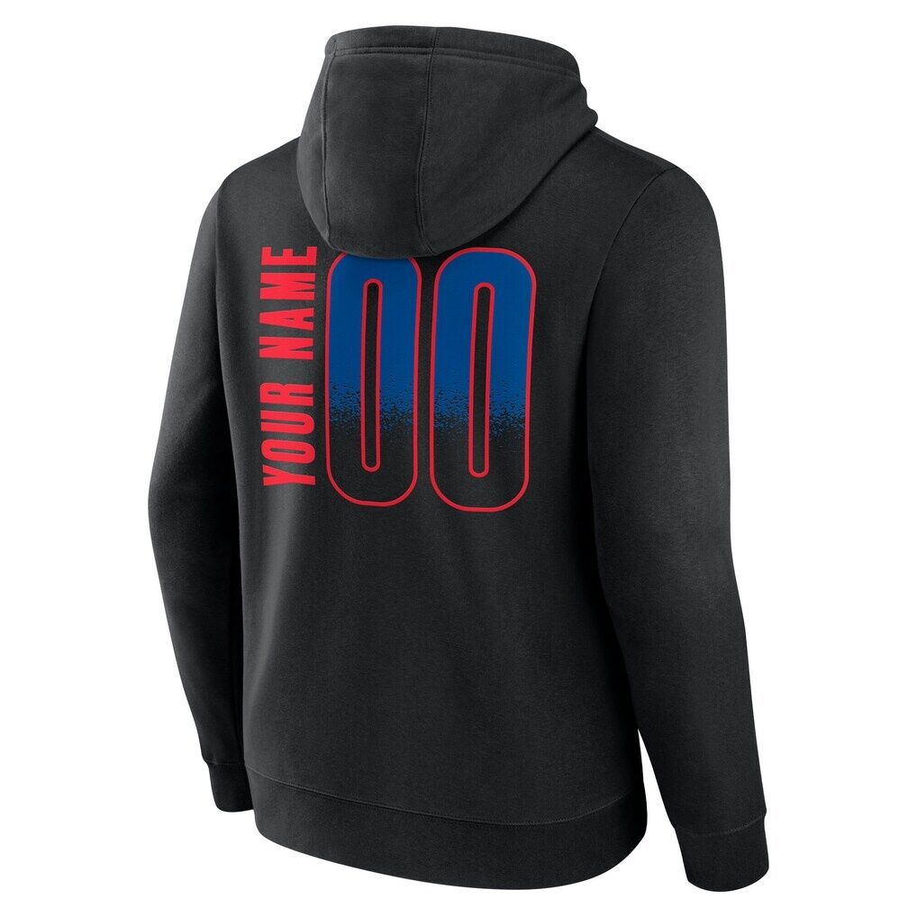 Detroit Pistons Big & Tall Home Court Pop Personalized Name & Number Hoodie