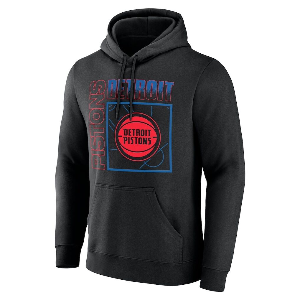 Detroit Pistons Big & Tall Home Court Pop Personalized Name & Number Hoodie