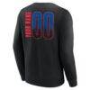 Detroit Pistons Home Court Pop Personalized Name & Number Sweatshirt - Black - Detail View