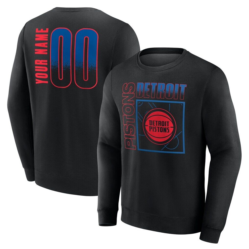 Detroit Pistons  Home Court Pop Personalized Name & Number Sweatshirt